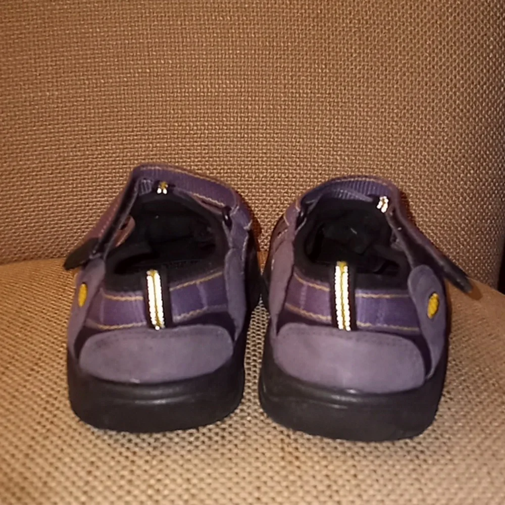 Keen Kids Waterproof Outdoor Newport Sandals Shoes Purple/Yellow Size 4
